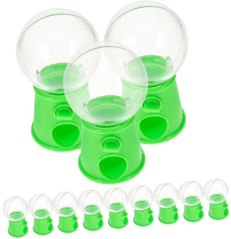 ADOCARN 12 Pezzi macchina caramelle gommoso giocattoli da festa per bambini Strano funny brainer toys mini cellulare gelatina giocattolo della macchina per caramelle Green