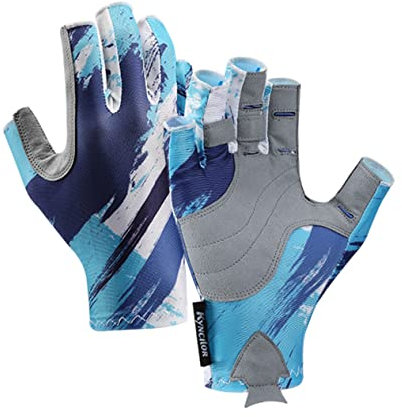 Holibanna Sommerliche Outdoor Fitness Handschuhe Für Herren Und Damen Atmungsaktive rutschfeste Halbfinger Handschuhe Zum Radfahren Und Angeln Größe