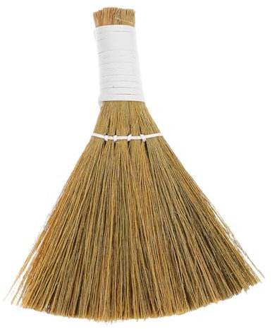 Happyyami Kleiner Handbesen Aus Natürlichem Gras Tragbarer Mini-Besen Für Tisch- Sofareinigung Leicht Kompakt Vielseitig Für Haushalt Büro Und Auto Einfache Handhabung