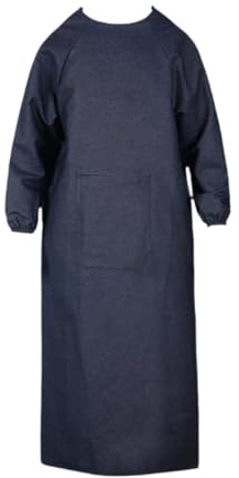 MagiDeal Delantal de soldadura con bolsillo, mangas largas, resistente, para forja, hombres, soldadores y adultos, Longitud 135cm