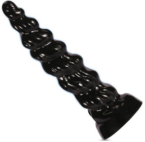 BDSMAGE Plug Anale con Ventosa, Dildo Anale Tentacolo Mostruoso, Dilatatore Anale Stimulator Prostata Masturbatore Giocattoli Sessuali per Donne Uomini Coppie (Nero, S)