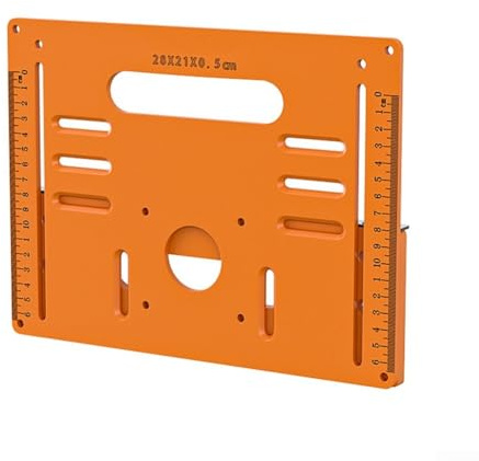 Plaque inférieure de rail de guidage de scie circulaire réglable pour banc de travail du bois, base de machine de découpe avec support plat à 90° et support de coupe diagonale de 45°