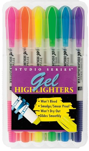 Peter Pauper Press Gel Highlighters (set of 6)