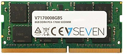 V7 V7170008GBS V7 8GB DDR4 PC4-17000 - 2133Mhz SO DIMM Notebook módulo de memoria - V7170008GBS