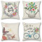 JOTOM Dekorative Kissenbezug Kissenhülle Dekokissen Stil Thema Dekokissen Sofakissen Bezug 45 x 45 cm 4er Set für Fall Sofa Auto Büro Cafe Outdoor Garten