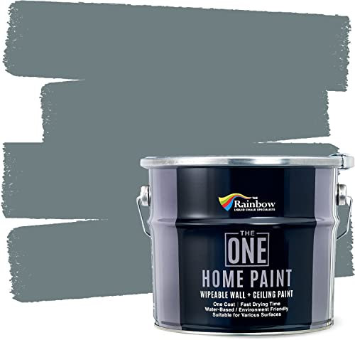 THE ONE Home Paint 2.5 Litres Water-based Wipeable Wall and Ceiling Paint (Smoke)
