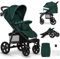 LIONELO Annet Buggy bis 22 kg mit Liegefunktion, Kinderwagen klein zusammenklappbar mit Zubehör, Eva-Schaum-Räder, Moskitonetz, Fußdecke Getränkehalter, Korb
