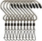 HMZXSY 10 PCS Drehbare S Haken Clips zum Aufhängen, Windspiel für Glockenspiele, Drehende Windsäcke und alle Drachen, Pflanzen