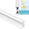 2M Schwallschutzleiste Dusche Selbstklebend,20x30mm Silikon Wasserstopper Dusche, Faltbare Wassersperre Dusche Wasserstopper, für Badezimmer Schwallschutz Dusche (1)