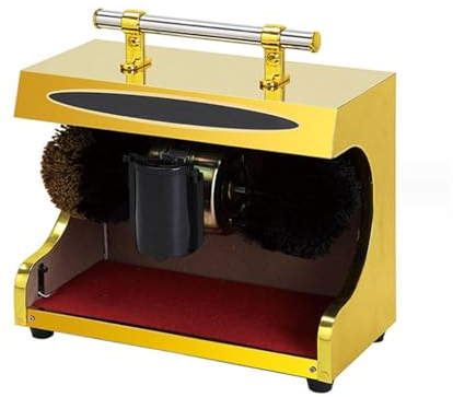 Lucidascarpe, Lucidatrice Elettrica per Scarpe Domestica, Induzione Automatica, Spazzola Doppia Combinata, Silenzioso, per Commerciali di Banche di Hotel per Famiglie