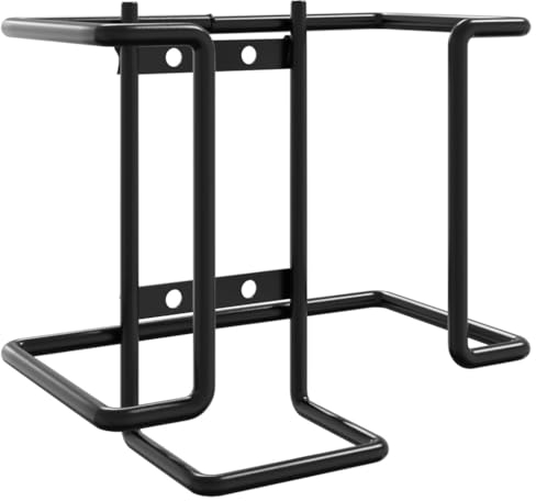 vidaXL Salzlecksteinhalter, Salzblockhalter für Lecksteinen, Mineralblockhalter für Bauernhof Stall, Salzlecksteinhalter, Schwarz Stahl