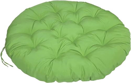 LIVEDOLLS Papasansessel Kissen, Polster Für Papasansessel,Radar Stuhl Pad, Rundes Dicke Stuhlkissen Bequem Weich Sitzkissen Hängesessel Für Indoor Outdoor Garten Stuhlauflage(Green,40x40cm)