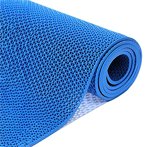 5 mm Dicke Teppichrolle für den Innen und Außenbereich, rutschfeste, wasserdichte Bodenmatte aus PVC für den gewerblichen Gebrauch, für Badezimmer, Swimmingpool, Küche, Garage, schneidbar (Farbe: