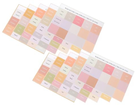 CANIGHT 10blätter Index Tabs Bunte Register Aufkleber Für Einfache Navigation Und Effektives Studium Für Persönliche Notizen Und Bibelstudium