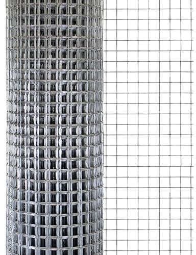 KARVERS Premium Volierendraht 12,7 x 12,7mm Drahtgitter 10m x 1m Maschendraht Hasendraht Wühlmausgitter für Hochbeete punktverschweißt und verzinkt nach dem Schweißen