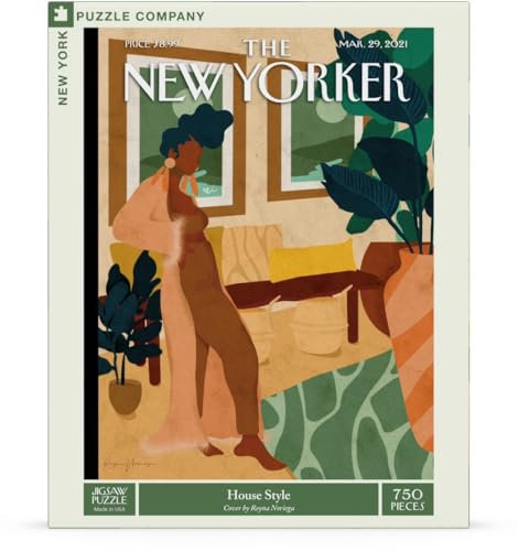New York Puzzle Company - New Yorker House Style - 750 Piece Jigsaw Puzzle for Adults by Reyna Noriega