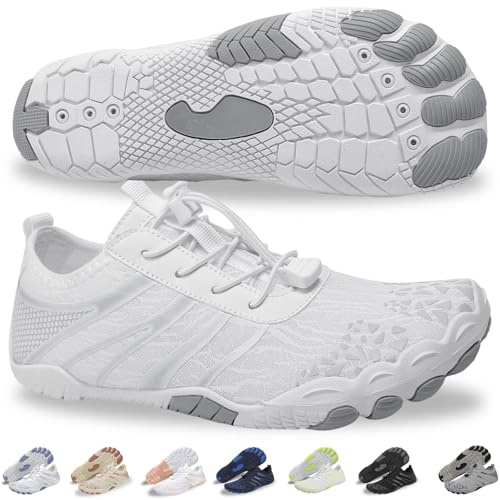 IEIRYE Voyabarefoot Shoes for Women Men 2026 Upgrade Wide Toe Box Barefoot Hiking Sandals,Non-Slip Adjustable Water Shoes for Beach Walking Travel, Comfortable Slip On Walking Shoes