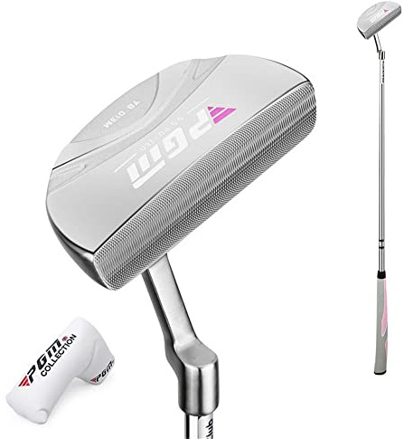 Golfklubba putter högerhänt golfstång med klubbhuvudskydd perfekt för damer kvinnor golfare utomhussport