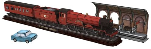 University Games 7635 Harry Potter Hogwarts Express Set 3D Puzzle, Brown