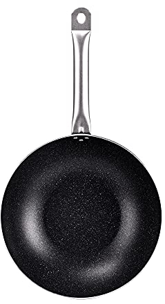 Moneta Etnea Pro Wok con rivestimento antiaderente, 30 cm, manico inox