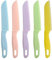 Lahviuu Juego de Cuchillos de Cocina de Plástico, 5 Pcs Coloridos Set de Cuchillo de Cocina para Niños da 2 a 6 Años, Cuchillo Infantil para Pan Fruta Ensalada Verduras (Color 2)