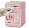 Highttoy Spardose für Kinder ab 3 Jahre,Elektronische Spardose Tresor Kinder Sparschwein mit Code ATM Saving Bank Geldautomat Sparbox Spielzeug Geschenk Mädchen Roségold