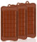 Lot de 3 Moule Silicone Chocolat, Moule Tablette Chocolat, Antiadhésifs Moules à Chocola Facile à Démouler,Moules à Tablette de Chocolat,pour pieces en Chocolat Maison, Gaufres,Pralines, Bonbon