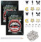 Tooth Gem Kit Zahnstein Schmuck Zahnsteine Selber Kleben Set mit 1440 Strasssteinen und 5 Marquise-Diamanten DIY Tooth Gem Kit Edelstein Strass Dekor Zahnschmuck Schmetterling