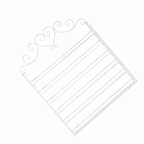 Organizzatore per Rack Parete per Smalti per Unghie, in Metallo Nero, Portaoggetti Appendere a 6 Livelli, Scaffale Infrangibile per Smalti per 180 Bottiglie (WHITE)