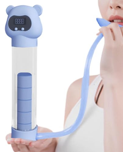 Allenatore di respirazione | Manubri per la capacità polmonare | Allenatore respiratorio per inalazione – per uomini, giovani, adolescenti, ciclisti, golfisti, mogli, mariti e familiari