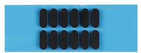 ZUJIABAO Estabilizadores mecánicos de teclados silenciadores, juego de 12 piezas, materiales EVA de alta densidad, diseño antidesgaste, amortiguadores de teclados de espuma EVA