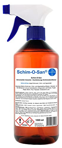 HERRLAN® Schim-O-San Schimmelentferner Spray – 1000 ml Sprühflasche – Schimmelspray für Bad, Fugen, Wand & Fassade – geruchsarm & materialschonend – Made in Germany
