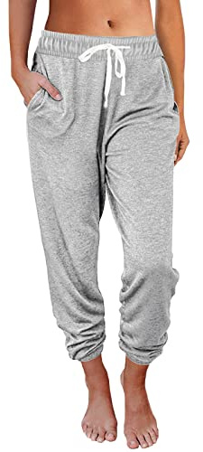 AUTOMET Women's High Waisted Lounge Sweatpants Jogger Pants with Pockets