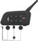 3T6B V4 Plus Motorrad Bluetooth Intercom Headset, Motorcycle Helmet Bluetooth 5.1 Headset, IP65 Wasserdicht Motorradhelm Kommunikationssystem mit FM, CVC Noise Cancellation, Voice Control