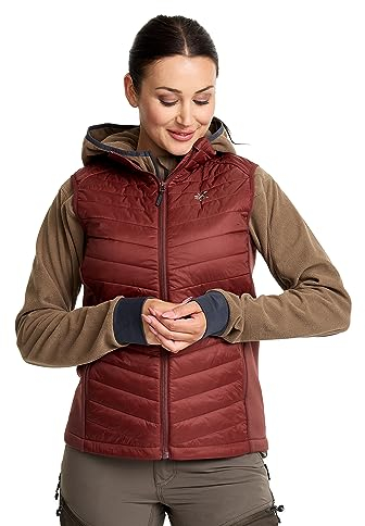 RevolutionRace Radical Insulate Vest für Damen, Leichte und isolierende Weste für den täglichen Gebrauch und alle Outdoor-Aktivitäten, Earth, S