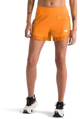 The North Face NF0A88SE7OA1 W SUNRISER Short 4IN Pantaloncini Donna Apricot Glaze Mountain Taglia XS
