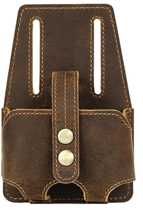 Maßbandhalter, Maßband für Gürtel – Holster für Gürtel mit Maßband – Maßband aus Leder – Tasche für Maßband zum Befestigen am Gürtel für Fale