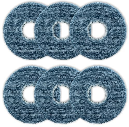 VIEWALL 6 Stück Wischtücher für Eufy Omni C20 Saugroboter,Neues Verbessertes Mikrofaser Weich Waschbar und Wiederverwendbar Ersatz Wischmopp Mop