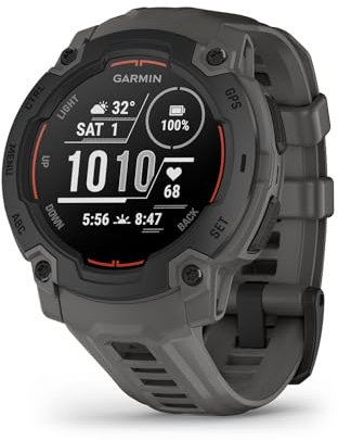 Garmin Instinct E GPS 45mm Smartwatch, Rugged watch with essential smart features, Built-in Sports Apps, Supertough Design Features, up to 16 days Battery Life, Black