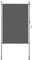 Jaxguom Klemmmarkise Senkrechtmarkise außen 200x270cm Ausziehbar, Vertikalmarkise mit Handkurbel ohne Bohren, Balkon-Sichtschutz & Windschutz für Garten & Terrasse, Anthrazit