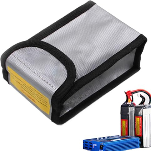Batterisäkerhetsväska - bärbar cellväska, säkerhetslåda | Slitstark batteriorganisatör med handtagsarmband, kompakt laddningsfodral för litiumförvaring