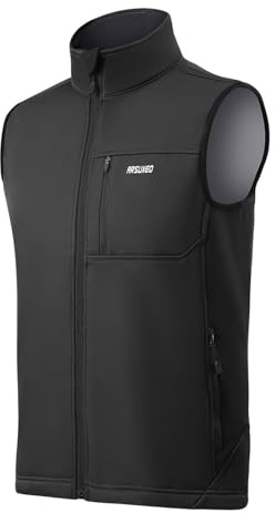 Celanisai Chaleco de ciclismo para hombre reflectante chaleco de advertencia transpirable chaleco de running sin mangas chaleco cortavientos chaqueta de invierno chaqueta de ciclismo de forro polar