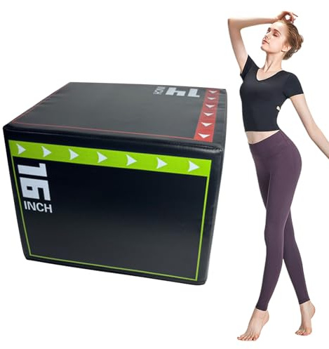 ycezw Sprungbox Training – Attrezzatura per Il Fitness Resistente all'Usura, Antiurto plyometrico Antiscivolo, attrezzo per Esercizi di Salto | Robusta Scatola plyometrica per Allenamento, agilità,
