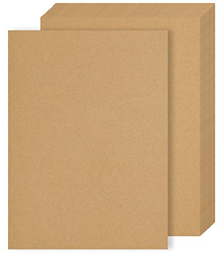 50 Blätter Kraftpapier A4, 260 g/m² Dickes Braun Papier, Braun Kraftpapier für Mini Tüten Machen, Kraftkarton Natürliches Papier für Kleine Geschenkverpackungen, Handwerk Basteln