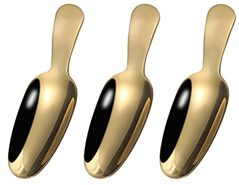 UPKOCH 3 Stück Edelstahl Dessertlöffel Kurzer Griff Teelöffel Teeschaufel Eislöffel Für Kuchen Eis Portionieren Zuhause Party