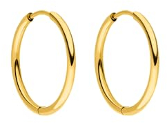 PURELEI® Sleeky Ohrringe (Gold) – Damenohrringe aus langlebigem Edelstahl – Wasserfeste Ohrringe Damen – 1,58 cm Durchmesser – Modeschmuck für deinen individuellen Look