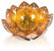 Lampe Solaire Fleur de Lotus, Lampe Solaire Lotus Exterieur, LED Lampe Solaire de Lotus avec Boule en Verre Craquelé, Lampe Lumières Solaires Paysage, Solaire Lumières de Lotus Jardin Décoration