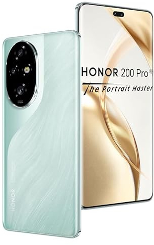 HONOR Smartphone 200 Pro 5G – ROM 512 GB, batteria 5200 mAh, Snapdragon 8s Gen 3 (4 mm), tripla fotocamera 50 MP, display 6.78, Dual SIM, NFC, MagicOS 8.0/Android 14 – Verde