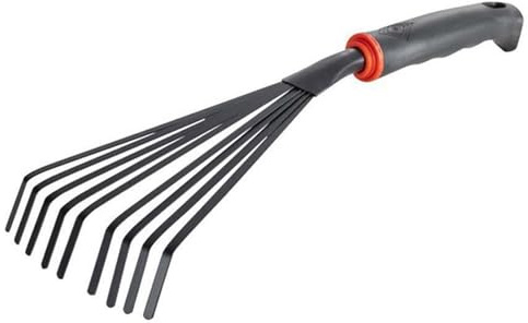 ETUCYNG Rastrello da giardino | Rastrello a mano in metallo per strumento da giardino,Strumento per rastrello di scalpaggio robusto per diffondere pacciame, giardinaggio e allentare il suolo