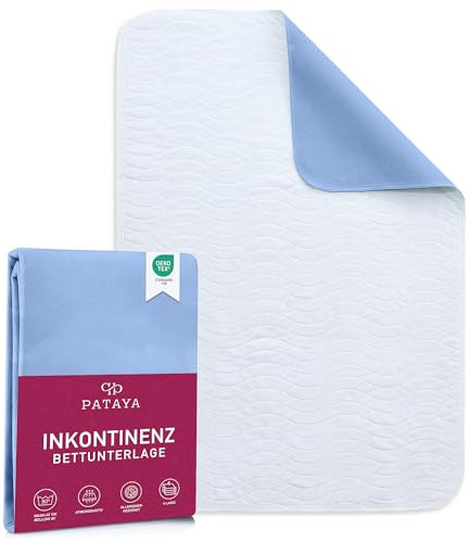Pataya Funda de Colchón, Sábanas Impermeables y Lavable 70x100, Cuna Transpirable, Protector Cama con Lana Absorbente Capa Base Impermeable para Incontinencia (70 x 100 cm)